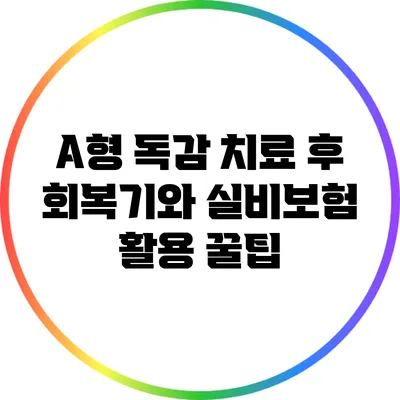 A형 독감 치료 후 회복기와 실비보험 활용 꿀팁