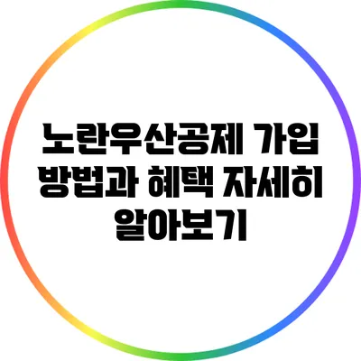 노란우산공제 가입 방법과 혜택 자세히 알아보기