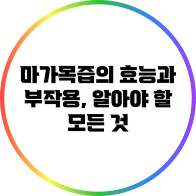 마가목즙의 효능과 부작용, 알아야 할 모든 것